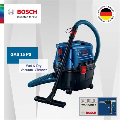 Bosch Gas 15 Ps Wet And Dry Vacuum Cleaner With Blow And Suck Function