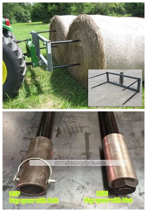 Hay Bale Spike Replacement Spears Spear Kits With Nut Or Sleeveskid