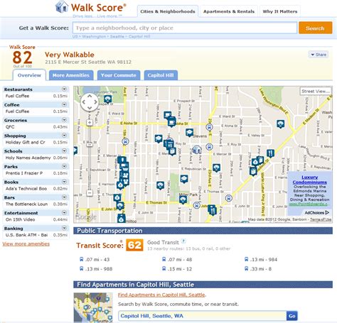 High Walk Score Good Apartment Building Investment Location Walkable