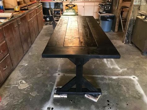 Vasagle console table, entryway table with storage shelves, drawers, sofa table with metal frame, farmhouse industrial style, rustic brown and black ulnt21bx 4.4 out of 5 stars 43 $121.99 $ 121. Black farmhouse table | Black farmhouse table, Farmhouse table, Table