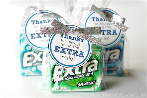 Thanks For Going The Extra Mile Gift Tag Teacher Etsy