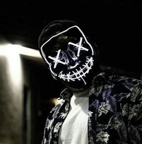 Wireless Halloween Neon Led Purge Mask Ebay
