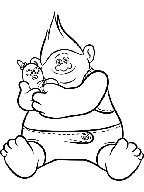 trolls printable coloring pages