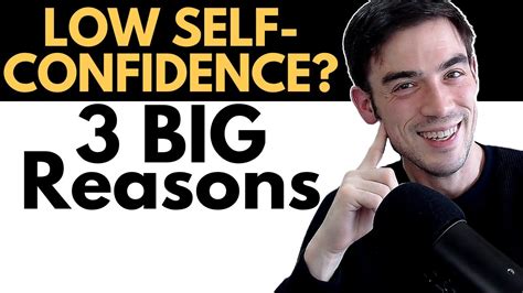3 reasons for low self confidence youtube
