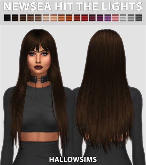 Hallow Sims Sims Hair Long Hair Styles Sims 4