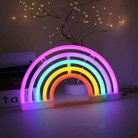 Cool Rainbow Neon Sign For An Aesthetic Glow Inspire Uplift