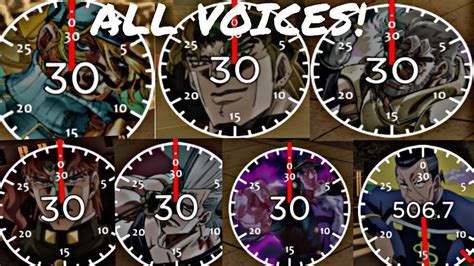 How To Get All Time Stop Voices In Jojo Timestop Battlegrounds Youtube