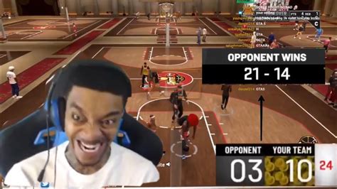 Flightreacts Starts To Rage After Choking Playing Nba 2k20 Park Youtube