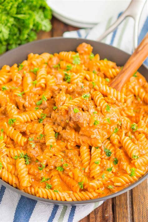Maybe you would like to learn more about one of these? Creamy Ground Beef Pasta (Quick & Easy!) - Pumpkin 'N Spice
