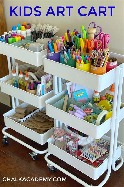 Kids Art Cart Storage System And Organization Tips Artofit