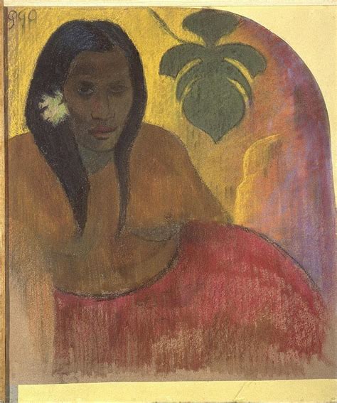 Tahitian Woman Painting By Paul Gauguin