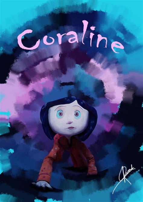 Film Coraline Illustration Draw Coraline And Wybie Coraline Art Coraline Jones Tim Burton