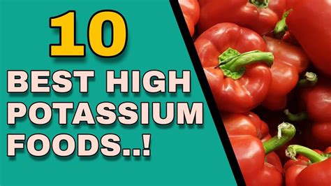 Top 10 Potassium Rich Foods Youtube