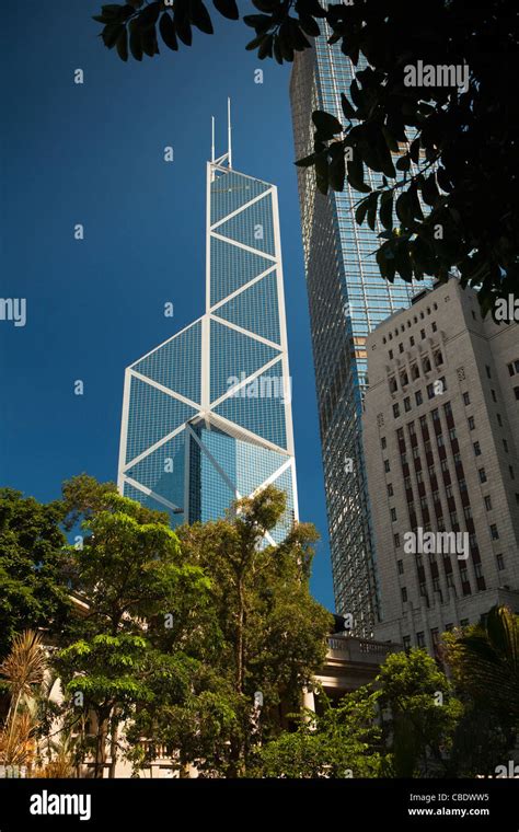 Bank China Tower Hong Kong Hong Kong Bank China Tower Hi Res Stock