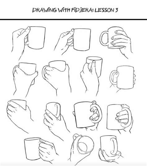 Holding Cup Mug Glass Drink Hand Reference Beverage Drawing Reference