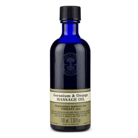 Geranium And Orange Massage Oil 100ml Massage Oil Neals Yard Remedies Almond Oil