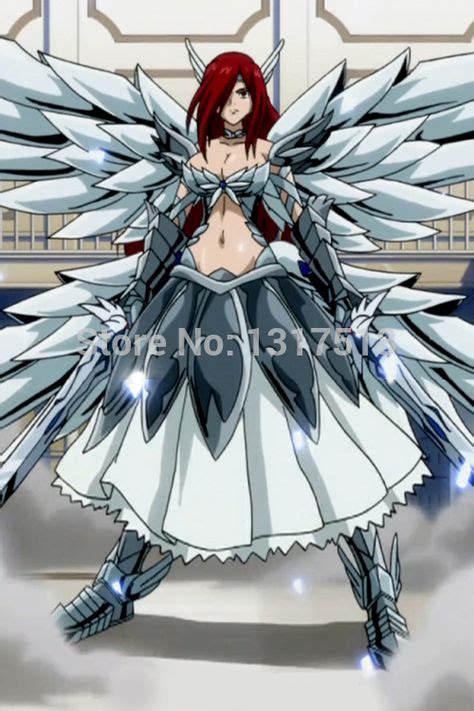 Erza Scarlet Armor List Fairy Tail Wall Sticker Poster Home Niceation