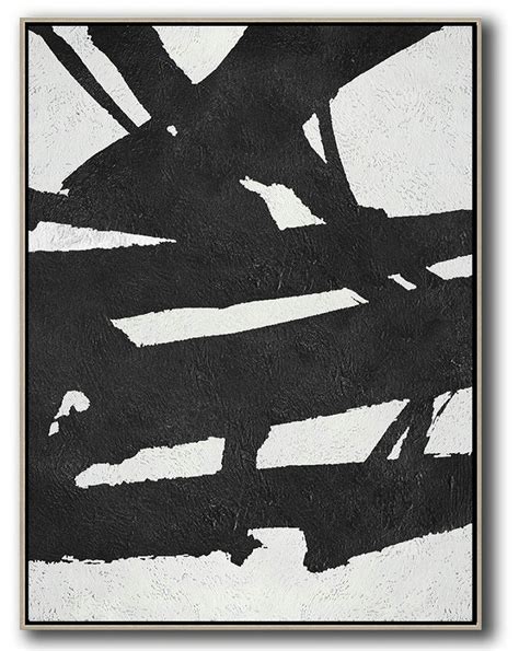 Abstract Painting Extra Large Canvas Artblack And White Minimal