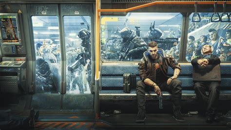 Cyberpunk 2077 desktop wallpapers, hd backgrounds. Cyberpunk 2077 - chaos metro / wallpaper 1920x1080 ...