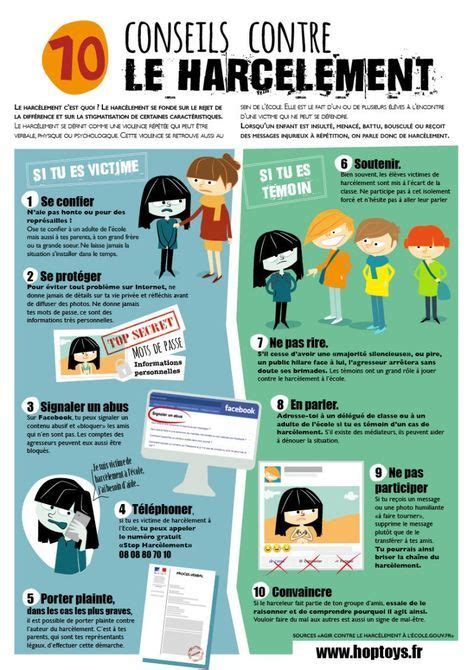 10 conseils contre le harcèlement Harcèlement Education civique et