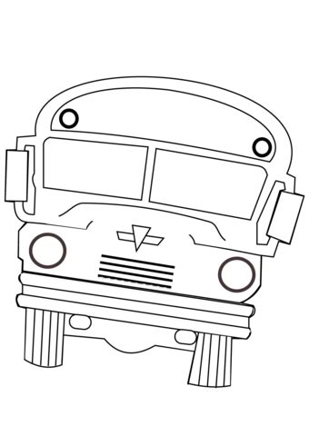 Lyrics to the wheels on the bus coloring pages: School Bus coloring page | Free Printable Coloring Pages