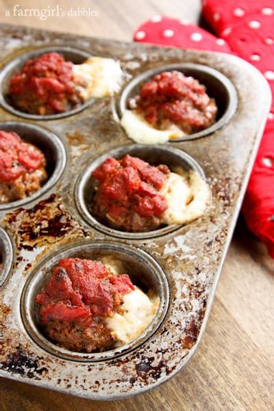 Cheesy Italian Meatloaf Muffins • A Farmgirls Dabbles