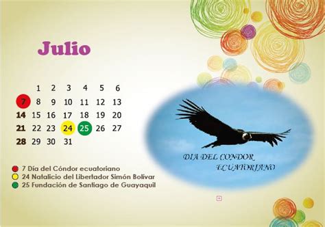 Fechas Importantes En El Calendario Escuela De Educación Especial Julio