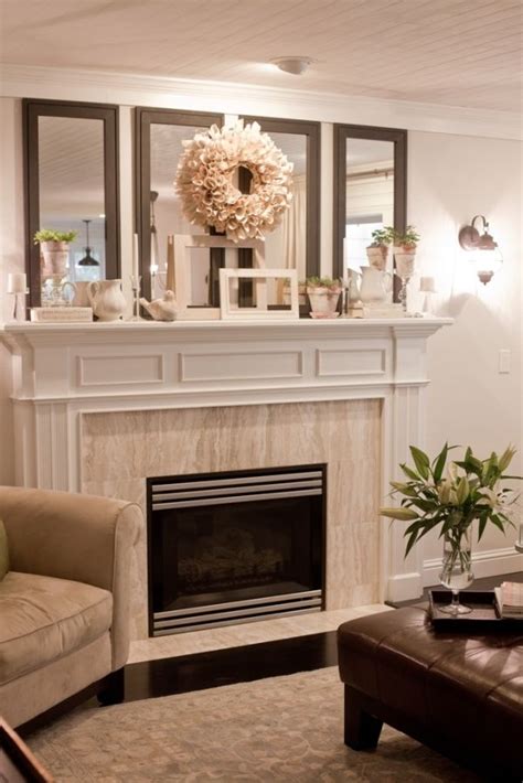 Amazing gallery of interior design and decorating ideas of mirror above fireplace in living rooms, dining rooms by elite interior designers. Pin on Fireplace