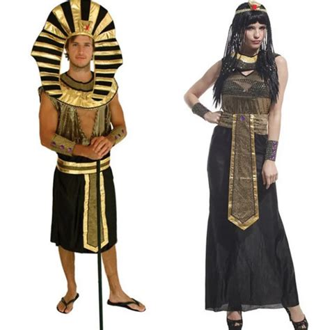 halloween adult costumes egyptian king pharaoh performance cleopatra royal queen sequin dress