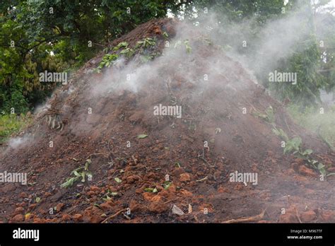 Charcoal Making Earth Mound Hi Res Stock Photography And Images Alamy