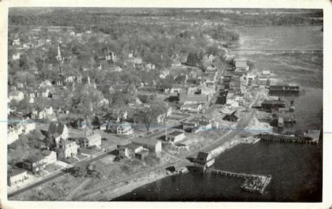 Town Of Bucksport From The Air Maine