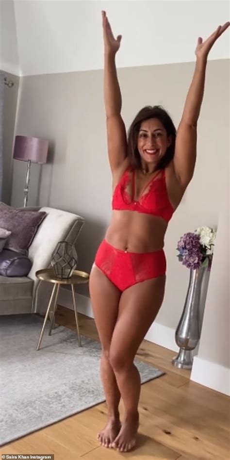 saira khan 50 strips down a racy red lingerie to promote passion heat and sexuality