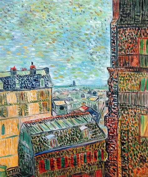 Van Gogh View Of Paris From Vincent S Room In The Rue Lepic Hand