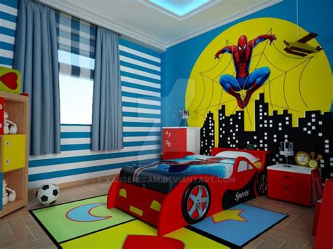 astounding superhero themed kids room designs