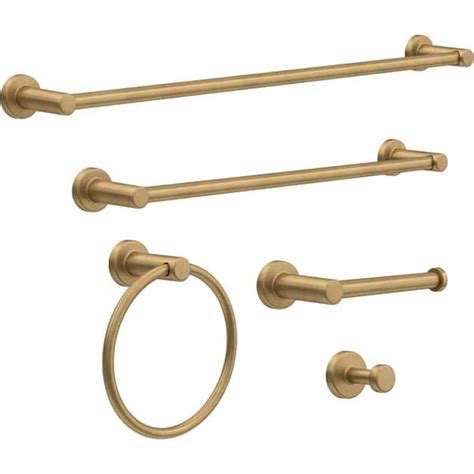 franklin brass wake 5 piece bath hardware set with 18 and 24 in towel bars toilet paper holder