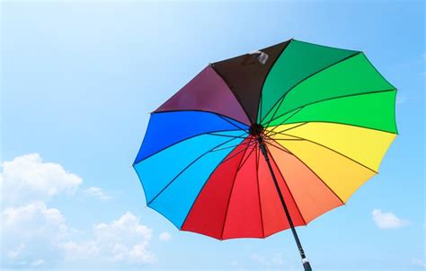 Wallpaper The Sky Color Rainbow Colors Umbrella Colorful Rainbow