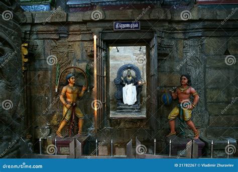 Inside Of Meenakshi Hindu Temple In Madurai India Stock Image Image