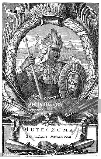 Moctezuma Ou Montezuma Ii Souverain De Portrait Dempereur Aztèque De