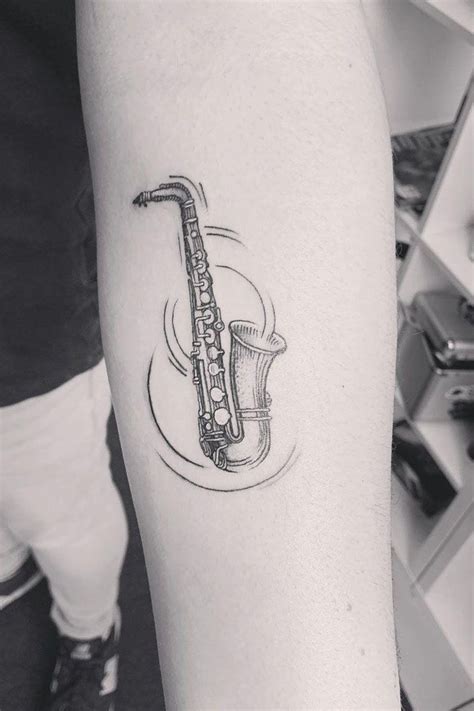 30 Pretty Saxophone Tattoos Show Your Temperament Style Vp Page 19