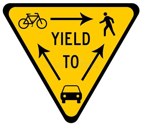 Traffic Yield Stock Illustration Illustration Of Safety 37879995