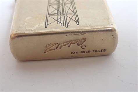 Vintage K Gold Filled Zippo Lighter Continental Inc Freemont Ohio Ebay