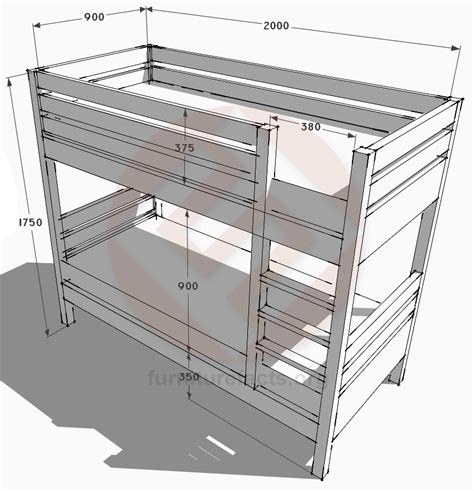 Bunk Bed Standard Dimensions Image To U