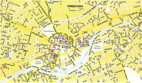 Kaarten Van Timisoara Gedetailleerde Gedrukte Plattegronden Van