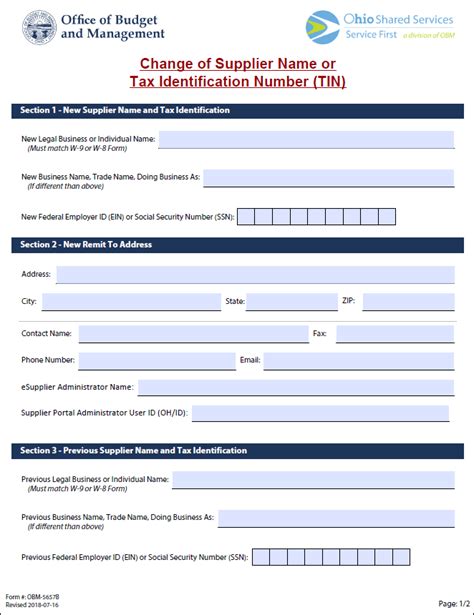 Address the recipient by name and state your change of address in the first paragraph of. (SO) Change of Supplier Name or Tax Identification Number (TIN)