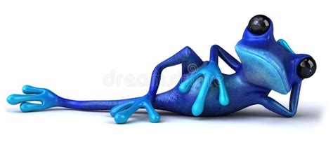 Blue Frog Stock Illustration Illustration Of Aqua Amphibian 19957718