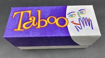 Vintage Taboo Replacement Cards With Box Game Pieces Parts Ebay