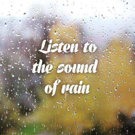 When love is in the air, distressing rain can become a wonderful. The sound of raindrops is the most relaxing thing// | Quotes to live by, Words quotes, Peace quotes