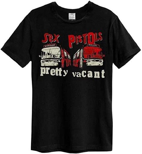 Amplified Sex Pistols Pretty Vacant Unisex Black T Shirt Uk Clothing