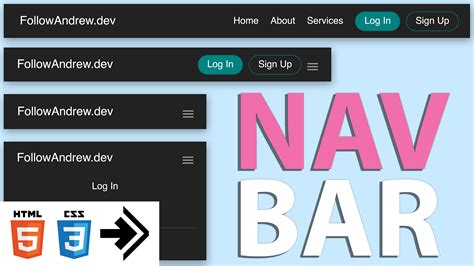 Create A Responsive Navigation Bar With Search Box Using Html Css