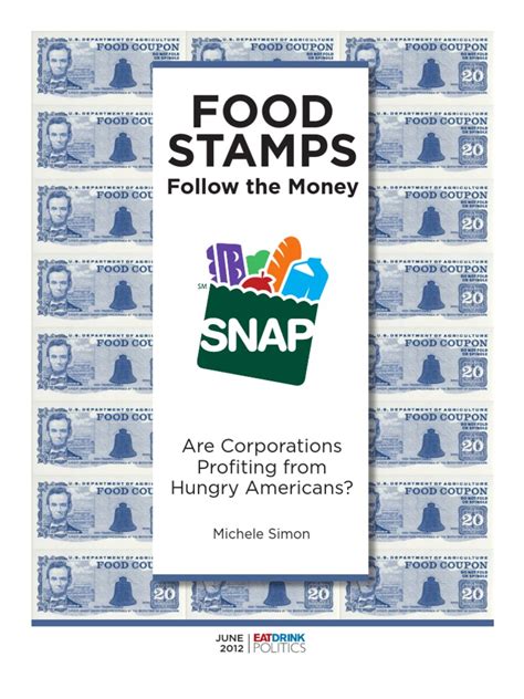 Before heading to the grocery store for the first time with your new food stamp card, make sure you activate it. Food Stamps? Follow the Money by Michelle Simon ...